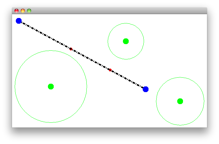 line segment collision